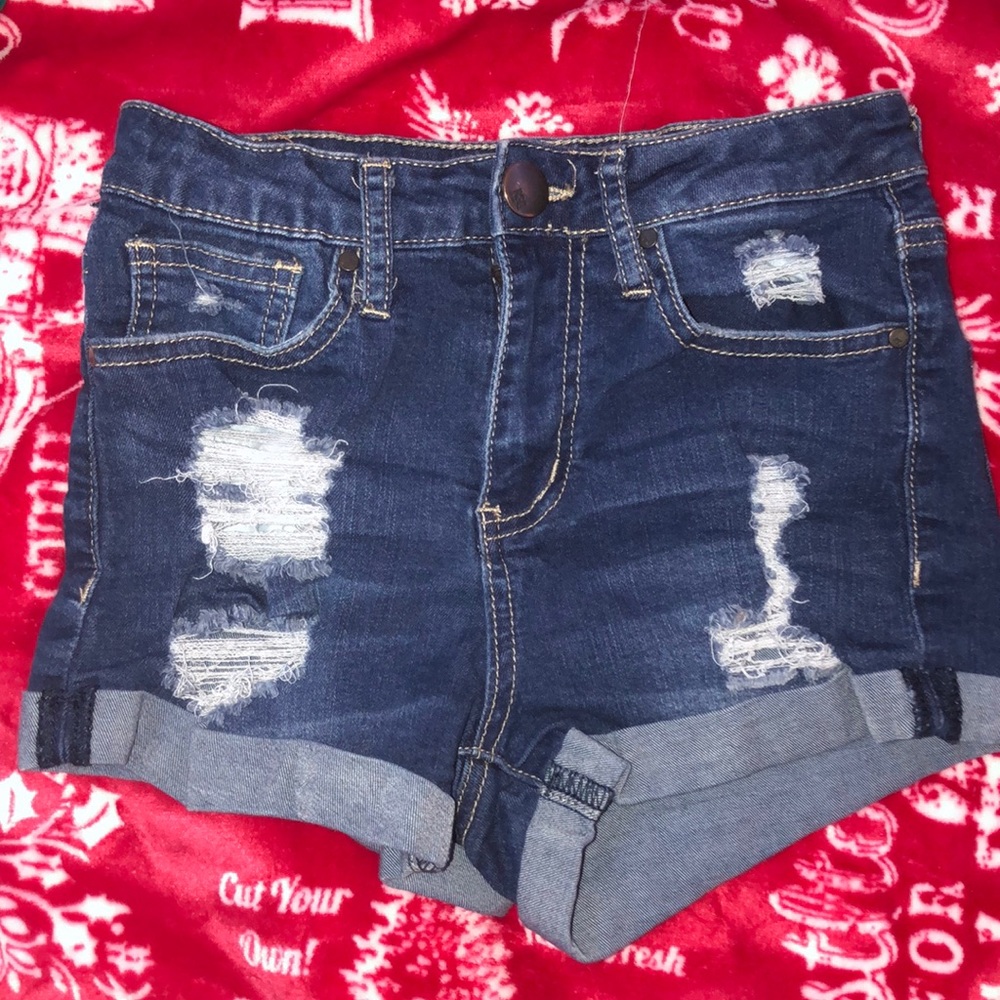 High rise jean shorts from Tilly’s